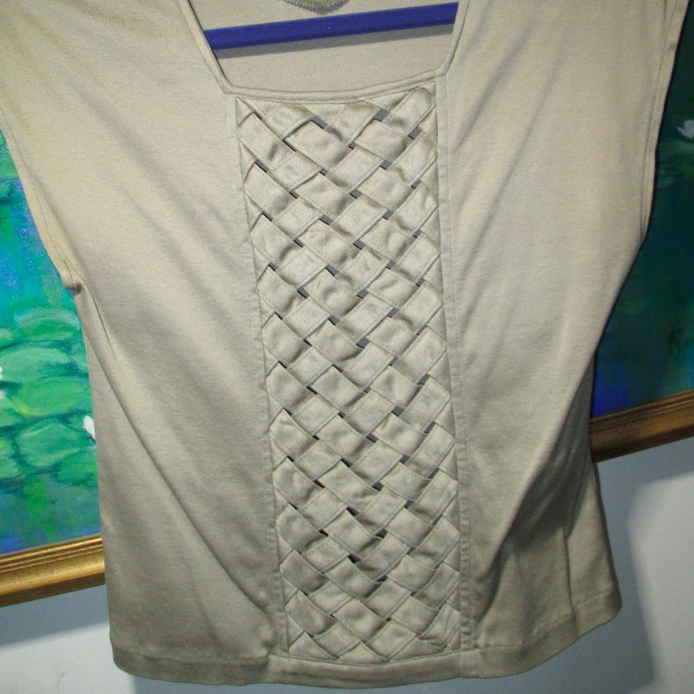 Vintage Lattice Detail Top from Japan
